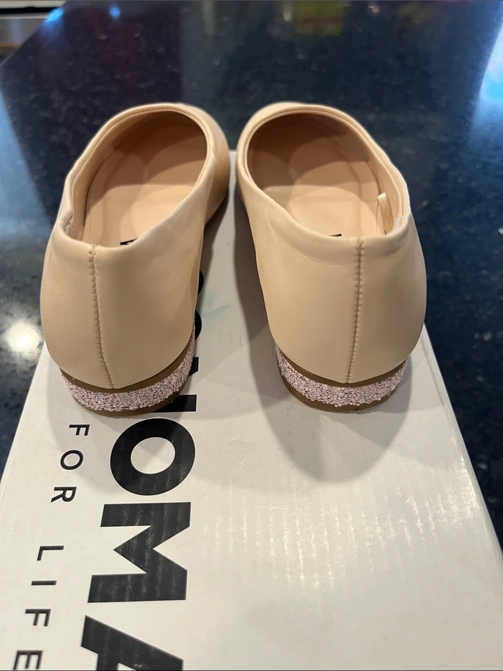 Sonoma Nude/Tan Girls' Ballet Flats - Slip-On Dress Shoes